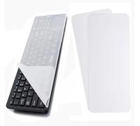 2 PcsUniversal Silicone Keyboard Cover Protector,Clear Waterproof Anti-Dust