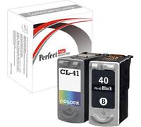 2 PerfectPrint Compatible PG-40 CL-41 Ink Cartridges for Canon iP1200 iP1300 iP1600 iP1700 iP1800 iP2600 iP1900 iP2200 iP2500 MP150 MP170 MP160 MP180 MP460 MP140 MP190 MP210 MP220 MP450 MP450x MP470 MX300 MX310 MP450x MP470