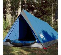 (blue) vidaXL Camping Tent 2 Persons Outdoor Hiking Portable Dome Tent Waterproof