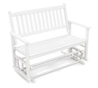 2-Person Garden Patio Glider Loveseat Chair Swing Rocking Bench w/Gentle Gliding