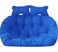2 Person Hammock Swing Chair Cushion, Waterproof Double Seater Egg Cushion Hanging Basket Chair, Washable Detachable Cover(E,150 * 110cm/59 * 43in)