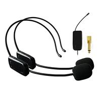 2 Person Wireless Microphone System, Dual 2.4G Wireless Microphone, Ideal for Speakers, Voice Amplifier, PA System, Teacher, Tour Guides, Fitness Instructor