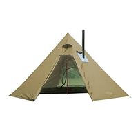 2 Persons Tipi Hot Tents with Inner Mesh, Lightweight, Standing Room for Hunting Family Team Backpacking Camping Hiking (Olive Drab with Mesh)
