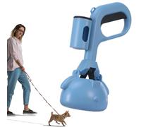 2. Pet Scuot Scooper - Unbreakable Poop Scoop with Waste Bags | 32 "Scooper to 32" Litter Tray for Dogs Cats, Indoor Outdoor Use for Hutche Rabbit Training Puppies