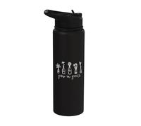 2 Peter 3:18 Grow in Grace Flowers Stainless Steel Insulated Water Bottle