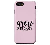 2 Peter 3:18 Grow In Grace Positive Christian Bible Verse Case for iPhone SE (2020) / 7/8