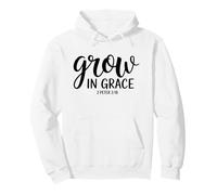 2 Peter 3:18 Grow In Grace Positive Christian Bible Verse Pullover Hoodie