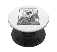 2 Peter 3:18 Grow In Grace Sunflower PopSockets Adhesive PopGrip