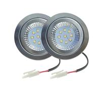 2-Piece 12V 230V 68mm Cooker Range Hood Light Bulb 1.5W LED Shelf Undercabinet Closet Smoke Ventilator Extractor Light Bulb(White 6000K,Input 12V DC)