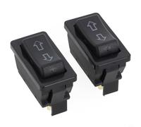 2-Piece 12V Momentary Rocker Switch for Aerial System Activation in Automotive Environments with Blue Backlight and 20A DC Rating