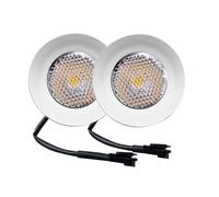 2-Piece 30mm Hole 1.5W Mini LED Cooker Range Hood Bulb Light 12V DC EL4.5 Connector Recessed Smoke Ventilator Light Bulb(3000K,SM Connector)