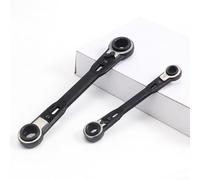 2-Piece 4-in-1 Ratcheting Wrench Set, Multi-Functional Double-Ended Socket Wrench for Car Repair, 8/10-12/13/16/17-18/19mm Tool Kit