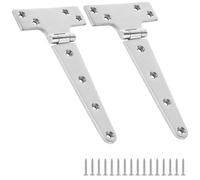 2-Piece 8'' X 4'' T Hinges, 316 Stainless Steel Marine Grade, Boat Hatch Hardware with Screws