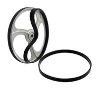 2 Piece 8Inch Bandsaw Tires, Black 205mm 8" Band Saw Rubber Wheel Tire Replacement,13mm Width, 3mm Thickness, for Ring Woodworking Bandsaw Bands