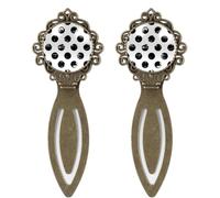 2 Piece Abstract Polka Dot Black and White Geometric Pattern Bookmark, Vintage Style Book Markers for Book Lovers Writers Readers Teachers, Birthday Gifts for Women Men Teens
