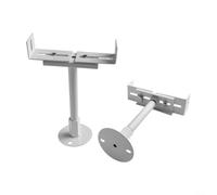 2 Piece Aluminum Radiator Floor Bracket for Cast Iron Radiators Height Adjustable Mounting Bracket with Functional L Shaped Configuration (Adjustable 16-21 cm)
