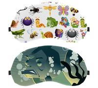 2 Piece Arrogant Fish Sleep Mask, Light Blocking Sleeping Eye Mask for Women Men, Night Blindfold, Breathable Eye Mask Cover