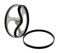 2 Piece Band Saw Wheel Tire Bandsaw Bands, for Ring Woodworking,12 Mm Width, 3 Mm Thickness (8",205mm, Black)