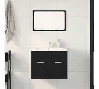 2 Piece Bathroom Furniture Set Engineered Wood