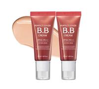 2-Piece BB Cream Set Natural Beige 50ml SPF42 P Lightweight Tinted Moisturiser Foundation for Full Coverage, Hydrating Glow Finish, Daily Use, Even Skin Tone, Makeup Skincare & UV Protection