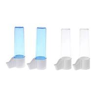2-Piece Bird Water Dispenser For Cage Automatic Parrot Waterer No Mess Parakeet Feeder Food Container
