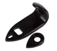 2-Piece Black ABS Thumb Rest for Alto Saxophone Finger Position Support | Rigid ABS thumb rests for alto saxophone provide a thumb placement point; two black pieces measure 50 x 30 x 20 mm.