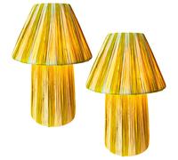 2-Piece Boho Table Lamp Marrakesch Beige Hand-Made Oriental 40cm