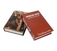 2 Piece Book Model Paper Staging Prop for Table Displays | Modern Simple Style, Smooth Finish, Retail Window Use, Store and Bookcase Displays, 22-26cm Size Random Style