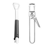 2 Piece Bottle Opener, Stainless Steel Can Opener, Multifunctional Bottle Opener, Manual Bottle Opener, Kitchen Tool, Adjustable Can Opener