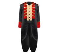 2-Piece Boys Colonial Revolutionary War Soldier Costume Black 5-6 Years