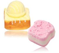 2 Piece Bread Squishy Slow Rise Squishy Toys, Toast & Cake | Toast and cake squishy bread set with slow rise squishies, slow rising squishies and squishy slow rising feel for desk use