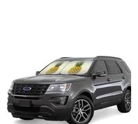 2-Piece Car Windshield Sun Shade Foldable Sun Visor Protector fresh pineapple Sun Shade Windshield for Front Window Reflector Sunshade Heatshield Sunshades for Truck SUV Car Interior Accessories M