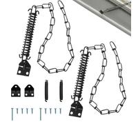 2-Piece Chain for Front Door | Security chain for doors for home, hotels, garages, sheds, bedrooms, apartments, dormitories, on fences