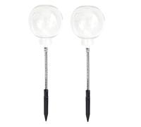 2-Piece Chicken Feeder with Stake for Chicken Coop, Reusable Mobile Feeder for Gardens, Gardens, Farm