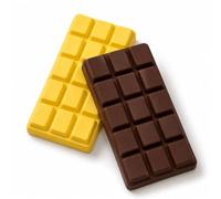 2-Piece Chocolate Squishy Set, Ultra-Soft Slow Rising Squishies Fidget tool for people, Black and Yellow Squeeze tool for Office Desk
