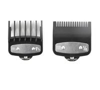 2-Piece Clipper Guard for Wahl Clippers - Durable Guide Combs for Barber and Home Use - Clipper Set with Clip 1/16 Inch and 3/16 Inch Replacement Standard Fitting
