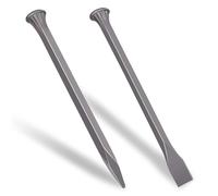 2 Piece Cold Chisel Set, 25cm Heavy Duty Cold Stone Chisels Concrete Chisel Made with Carbon Steel for Cutting Stone Masonry Granite Mortar Cement Cement