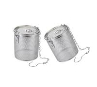 2 Piece Commercial Grade Steaming Basket Double Filter Basket for Flavor Infusions Acid Resistant Kitchen Essential Bulk Cooking Spices Infuser