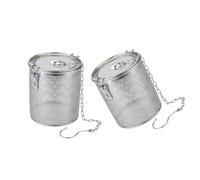 2 Piece Commercial Grade Steaming Basket Double Filter Basket for Flavor Infusions Acid Resistant Kitchen Essential Bulk Cooking Spices Infuser