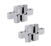 2-piece Concealed Door Hinge, Zinc Alloy Concealed Cross Hinge, Wooden Door 180 Degree Concealed Swing Hinge(93.6x31mm)