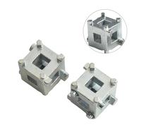 2-Piece Disc Brake Piston Spreader Tool Set for Car Brake Pad Replacement - 3/8" Square Drive, Adjustable Brake Sub- Regulator for 4-Wheel