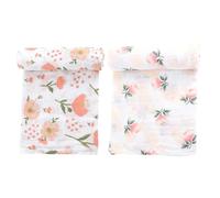 2 Piece Double Layer Cotton Muslin Swaddle Blanket - Extra Large for Baby Girl