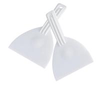 2-Piece Dough Scraper Set for Cutting and Turning Portions | Wide Scraping Profile, Lightweight Construction, Ribbed Handles, Handle Holes for Organized Storage Between Baking