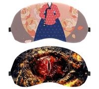 2 Piece Dragon's Eye Pattern Sleep Mask Cover, Eye Mask for Men Women, Breathable Sleeping Eye Masks, Zero Eye Pressure for Sleeping