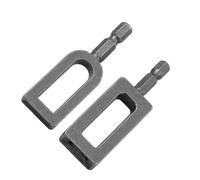 2-Piece Drill-Powered Wire Twister Set, 1/4-Inch Hex Shank Fence Wire Twisting Tool Compatible with #9 and #11 Gauge Wire, Metal Rebar Tie Tying Spinner for Fencing Repair, Farming, Construction (9# +