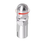 2-piece Dual-channel 60-degree Automatic Rotating Internal Thread Cleaning Nozzle