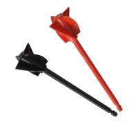 2-Piece Epoxy Resin Mixer Paddle Set for Drill - ABS Plastic Grout & Paint Stirrer with Spiral 4-Blade Design, Compatible with Power Dr