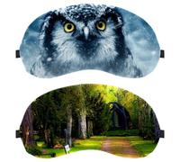 2 Piece Eye Mask for Side Sleeper, Sleeping Mask, Green Wonderland Garden Nature Sleep Eye Mask, Soft Eye Shade Cover for Travel, Nap, Plane, Light Blocking