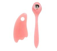 2 Piece Eye Relaxation Set Cooling Roller Ball and Smooth Face Scraping Massage Shaping Relieve Fatigue Roller Tool