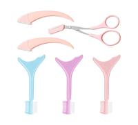 2-Piece Eyebrow Trimmer, 1-Piece Eyebrow Scissors, 3-Piece Multi-Function Eye Makeup Tools, Miscellaneous Hair Removal Eyebrow Shave Knife, And Eyeliner Drawing Auxiliary Tools.
